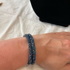 Swarovski Blue Crystal Beaded Bracelet